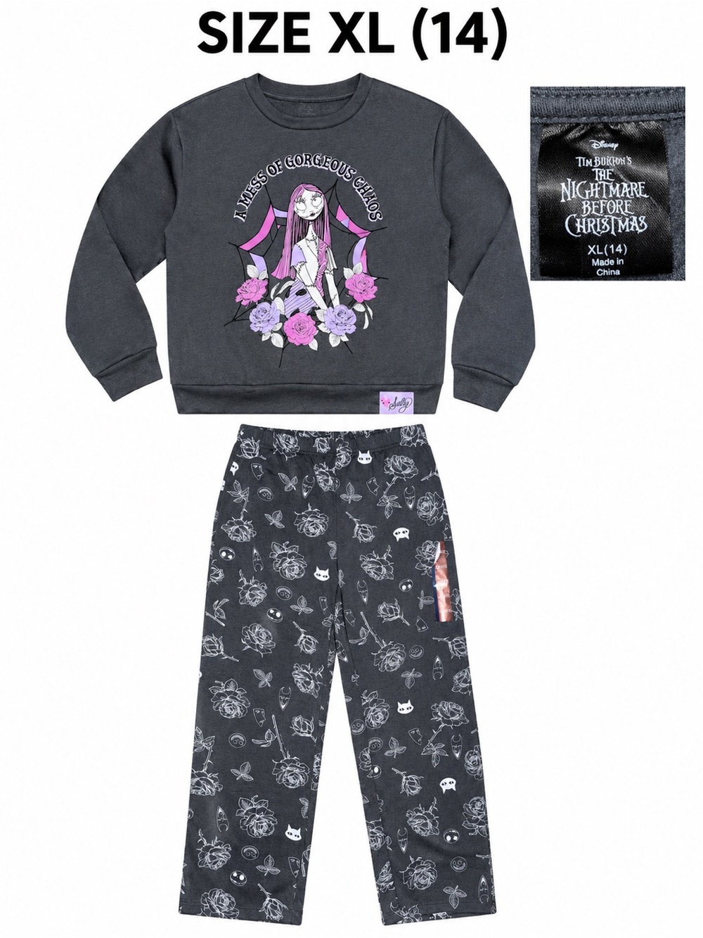 Disney The Nightmare Before Christmas Kids 2 Piece Set - Black & Purple
